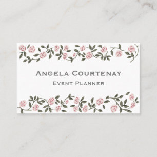 Rose Blume Business Card Visitenkarte