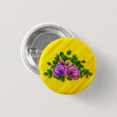 Rose Blume Button (Vorne & Hinten)