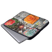 Rose Blume Cacti Foto Collage Blossom Skript Laptopschutzhülle (Vorne Knopf)