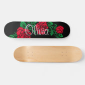 Rose Blume Design-Skateboard Skateboard (Horizontal)