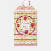 Rose Blume Designer Geschenkanhänger (Vorderseite)