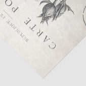 Rose Blume Dragonfly Französisch Postmark Decoupag Seidenpapier (Detail)