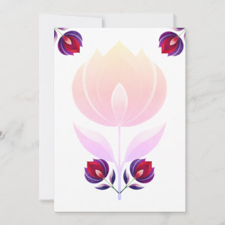 Rose Blume Einladung