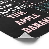 Rose Blume Erste Geburtstagskarte Poster (Ecke)