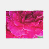 Rose Blume Fleecedecke (Vorderseite (Horizontal))