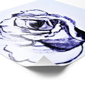 Rose Blume Fotodruck (Ecke)