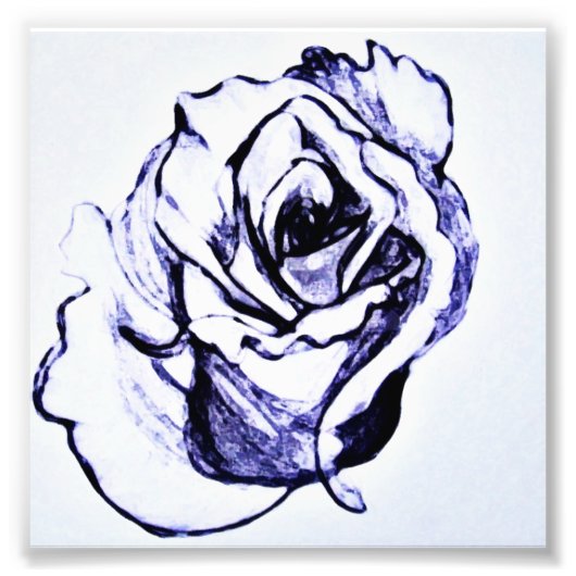 Rose Blume Fotodruck (Vorne)