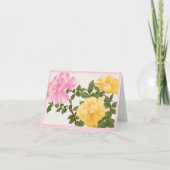 Rose Blume, Geburtstag Karte (Vorderseite)