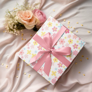 Rose Blume Geburtstagsdusche Pastell Niedlich Geschenkpapier Set