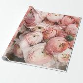 Rose Blume Geschenkpapier (Ungerollt)