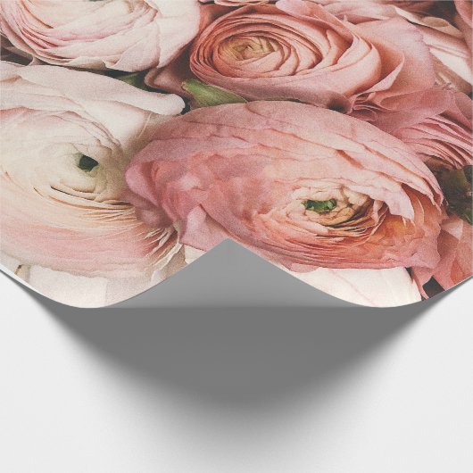 Rose Blume Geschenkpapier (Ecke)