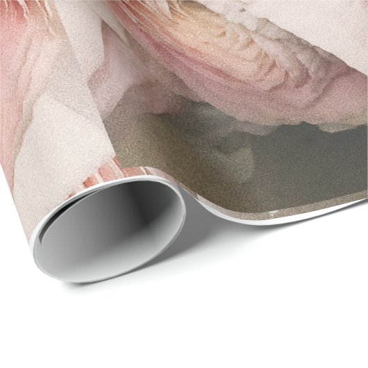 Rose Blume Geschenkpapier (Rolleneckpunkt)
