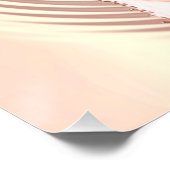 Rose Blume Goldener Kupfermetall Poster (Ecke)