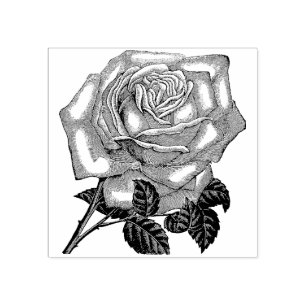 Rose Blume Gummi Briefmarke Gummistempel