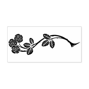 Rose Blume Gummi Briefmarke Gummistempel