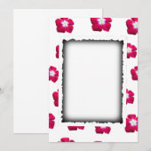 Rose Blume Hochzeit Einladung (Vorne/Hinten)