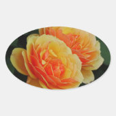 Rose Blume in Blüten / Orange / Umschlag Aufkleber (Vorderseite)