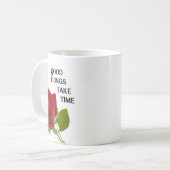 Rose Blume Kaffee Tasse (Vorderseite Links)