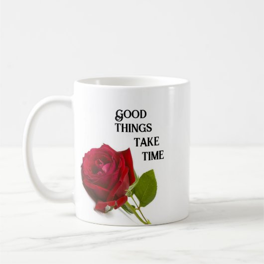 Rose Blume Kaffee Tasse (Links)