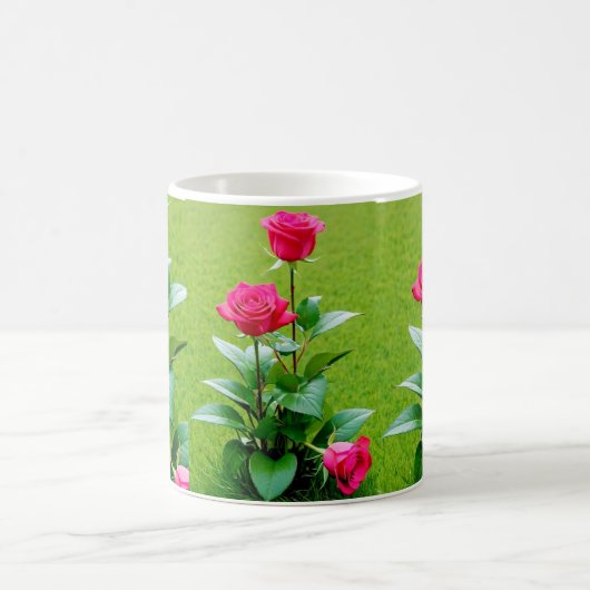 Rose Blume Kaffeetasse (Mittel)