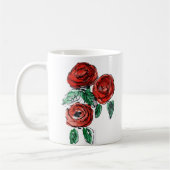 Rose Blume Kaffeetasse (Links)