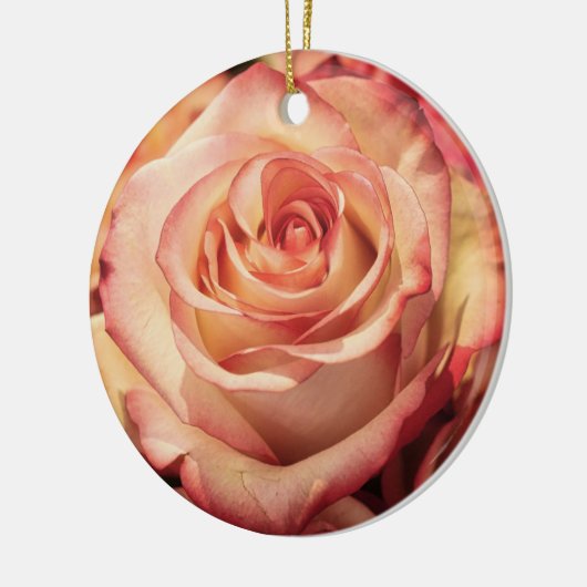 Rose-Blume Keramik Ornament (Links)
