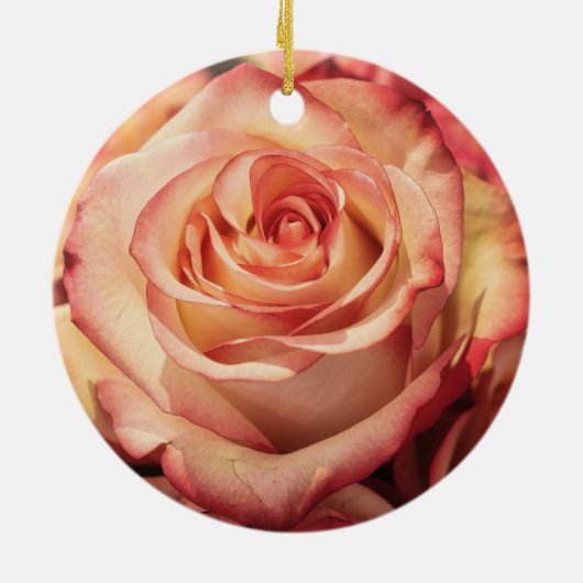 Rose-Blume Keramik Ornament (Hinten)
