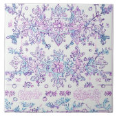 Rose Blume Keramik Tile Fliese (Vorderseite)