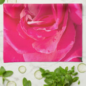 Rose Blume Küchentuch (Gefaltet)