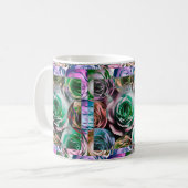 ROSE BLUME KÜNSTLERISCHER STIL KAFFEETASSE (Vorderseite Links)
