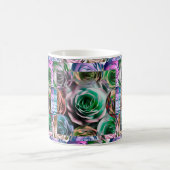 ROSE BLUME KÜNSTLERISCHER STIL KAFFEETASSE (Mittel)