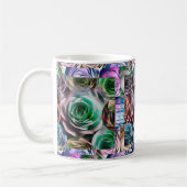 ROSE BLUME KÜNSTLERISCHER STIL KAFFEETASSE (Links)