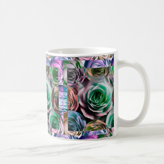 ROSE BLUME KÜNSTLERISCHER STIL KAFFEETASSE (Rechts)