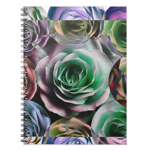 ROSE BLUME KÜNSTLERISCHER STIL NOTIZBLOCK (Vorderseite)