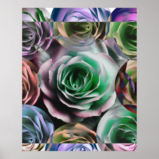 ROSE BLUME KÜNSTLERISCHER STIL POSTER (Vorne)
