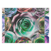 ROSE BLUME KÜNSTLERISCHER STIL TISCHDECKE (Vorderseite (Horizontal))