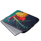 Rose Blume Laptopschutzhülle (Vorne Knopf)