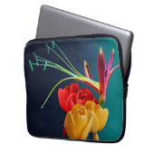 Rose Blume Laptopschutzhülle (Vorderseite Links)