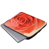 Rose Blume Laptopschutzhülle (Vorne Knopf)