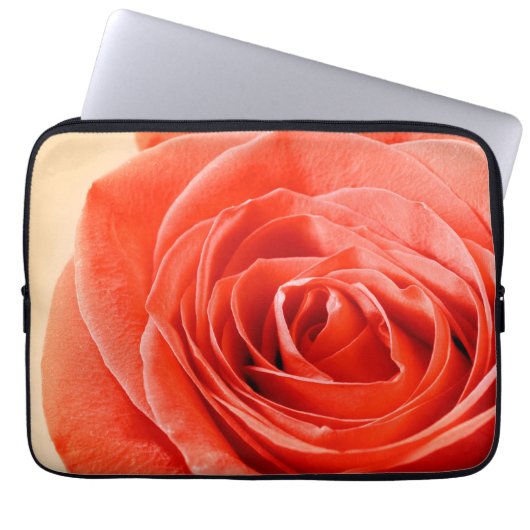 Rose Blume Laptopschutzhülle (Vorderseite)