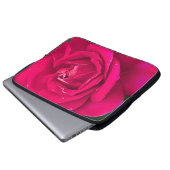 Rose Blume Laptopschutzhülle (Vorne Knopf)