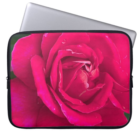 Rose Blume Laptopschutzhülle (Vorderseite)
