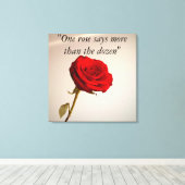 Rose Blume Leinwand "Schönheitsblüten" (Insitu (Holzboden))