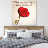 Rose Blume Leinwand "Schönheitsblüten" (Insitu (Schlafzimmer))