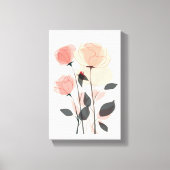 Rose Blume Leinwanddruck (Vorderseite)