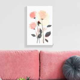 Rose Blume Leinwanddruck