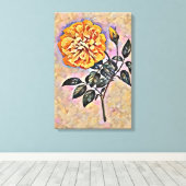 Rose Blume Leinwanddruck (Insitu (Holzboden))
