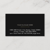 Rose Blume, Make eueup Schönheit Blumengestein Visitenkarte (Rückseite)