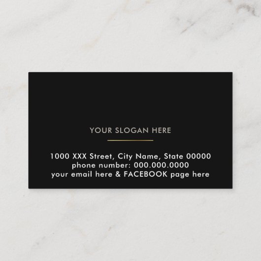 Rose Blume, Make eueup Schönheit Blumengestein Visitenkarte (Rückseite)