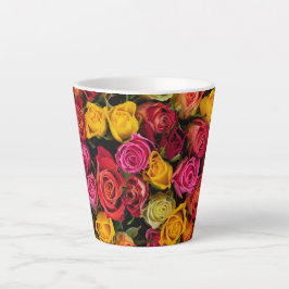 Rose Blume Milchtasse